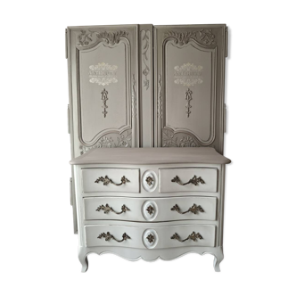 Commode arbalète style louis xv