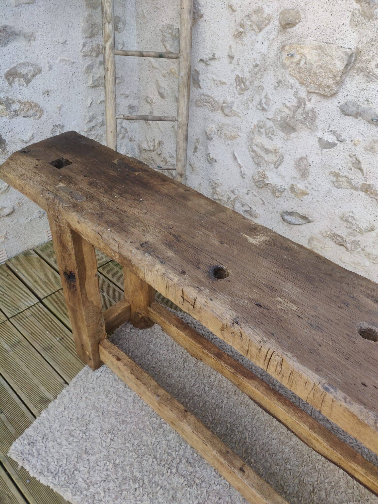 Oak workbench