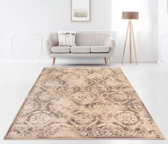 Vintage-style brown Persian rug 160X230 cm