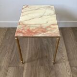 Marble and gilded sofa end