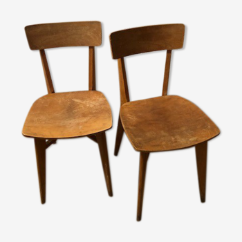 Lot of 2 chairs bistro 50s
