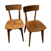 Lot of 2 chairs bistro 50s