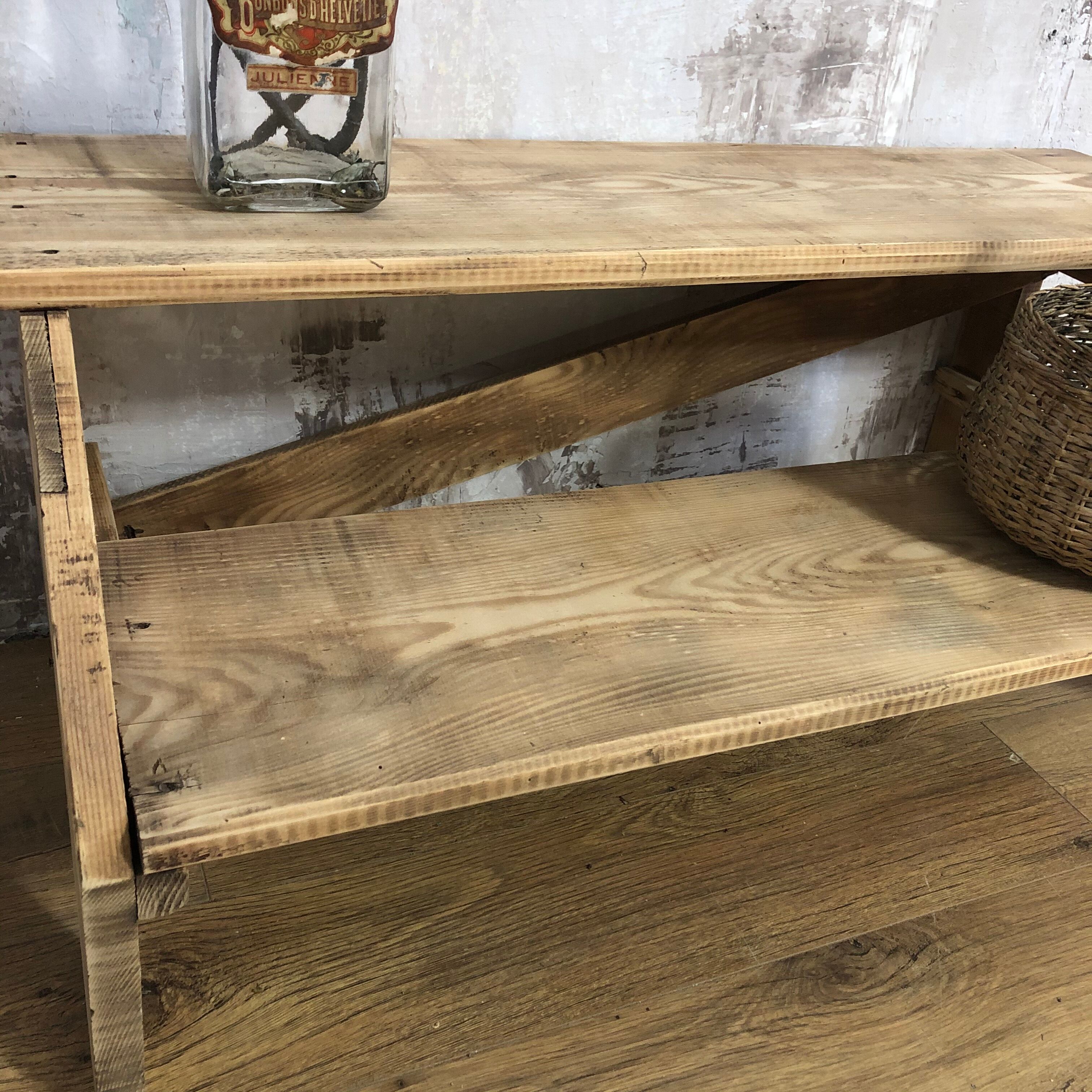 Former wooden workshop step