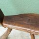 Paire de chaises brutalistes en bois brut