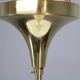 Restored Bauhaus or Art Deco brass chandelier, Czechoslovakia, circa 1930s