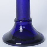 Bougeoire bleu en verre