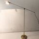 Floor lamp reading light fase 80s gold