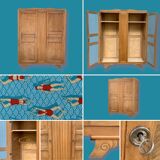 Parisian wardrobe art deco 1930 removable wardrobe beech solid