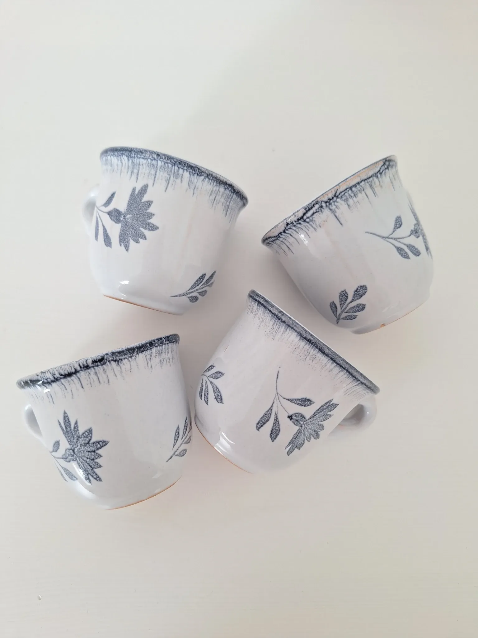 Blue coffee cup Niderviller 1970 - 1980
