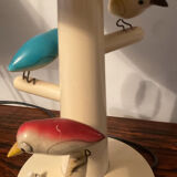 Suzanne Bonnichon lamp made of wood from the 1960s.