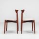 Harry Ostergaard set of eight dining chairs in teak Randers Denmark 1960