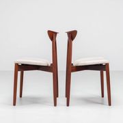 Harry Ostergaard set of eight dining chairs in teak Randers Denmark 1960