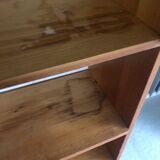 Honey-colored pine bookcase, 90s