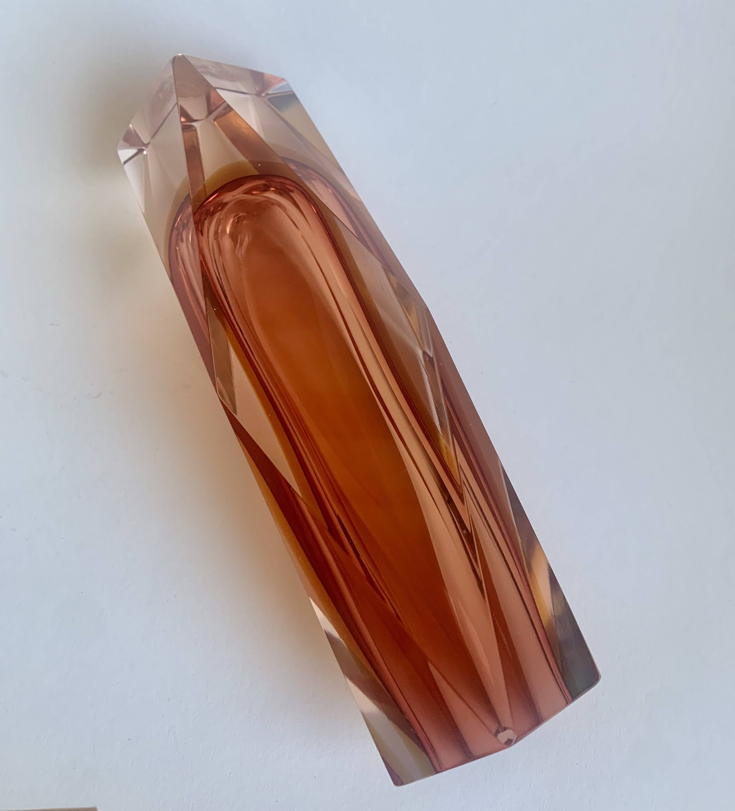 Vase by F. Poli for Murano, Italy, 1970s