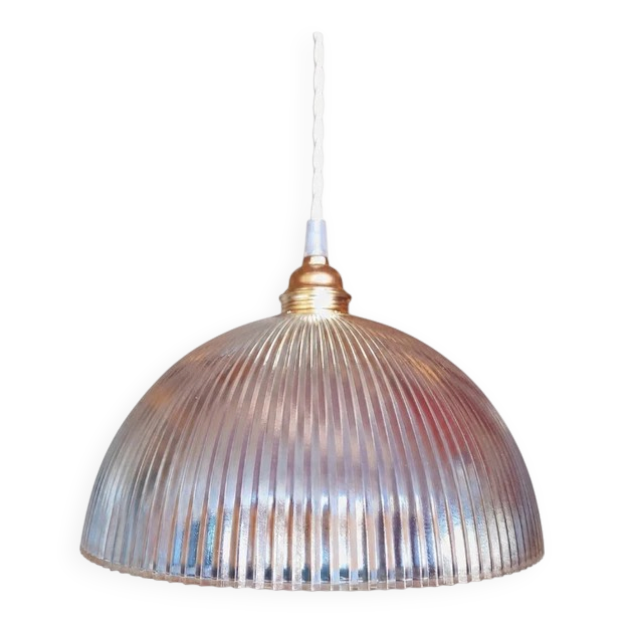 Holophane glass suspension 1950