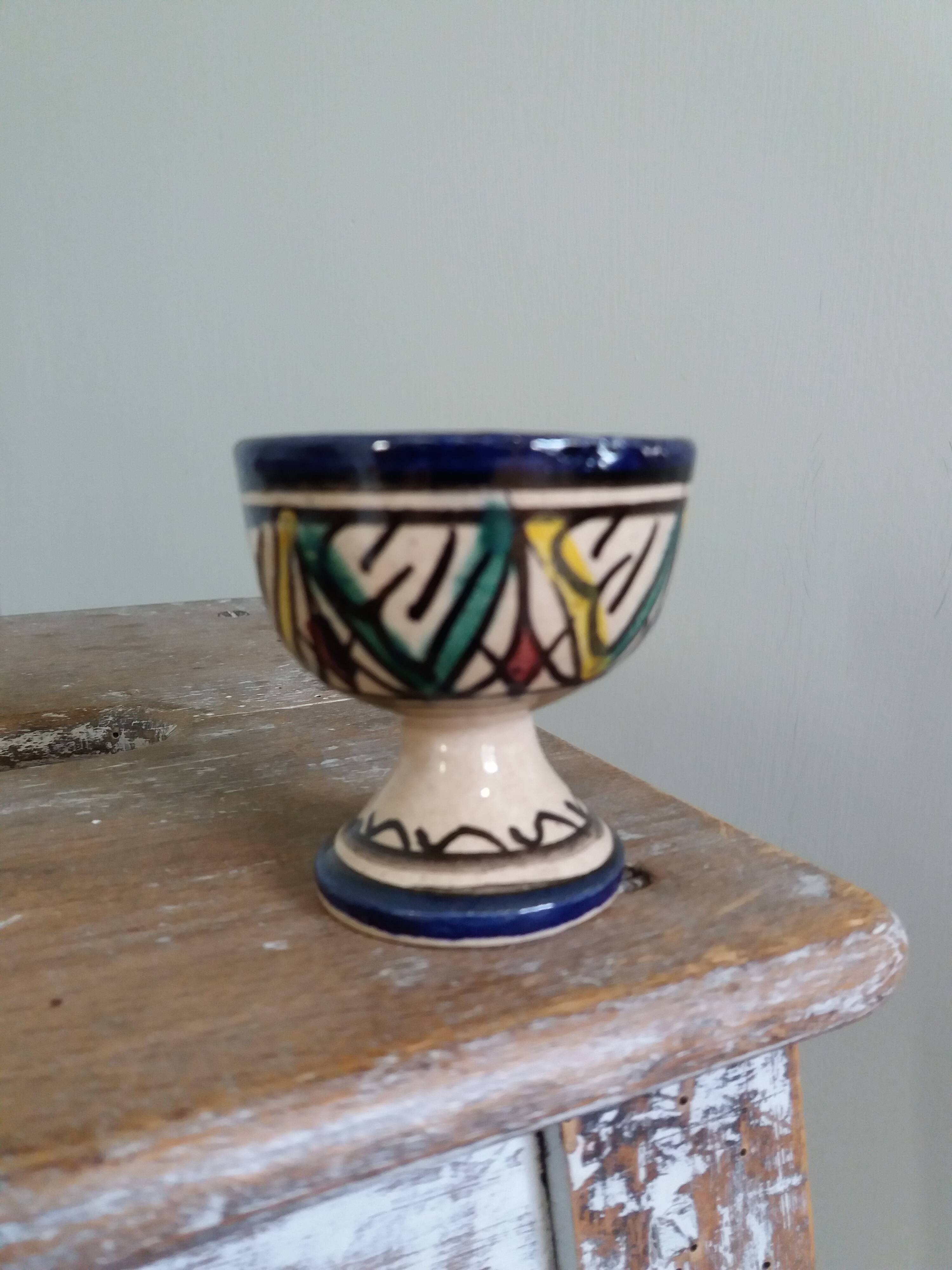 Egg cup signed Morocco