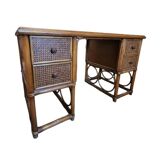 Vintage rattan desk
