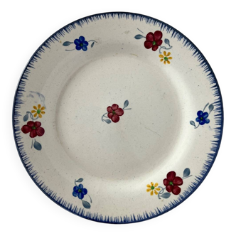 Assiette Mary-Lou Peint à la main Digoin Sarreguemines France
