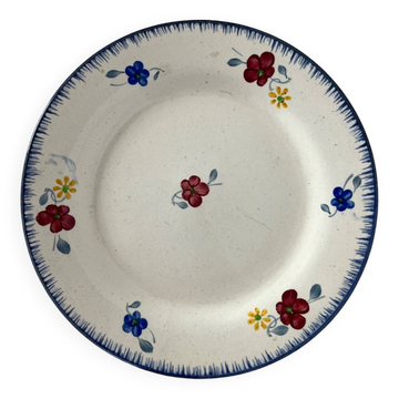 Mary-Lou Plate Hand Painted Digoin Sarreguemines France