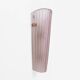 Pair of Murano Glass Wall Sconces in Pink Ribbed Glass and Brass, Italy