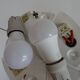 Oval wall lamp design ARTEMIDE 1980 by Patrick Jouin orange/white