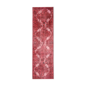 Tapis en laine rouge