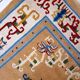 Vintage chinese art deco handmade carpet 120cm x 213cm 1960s, 1c429