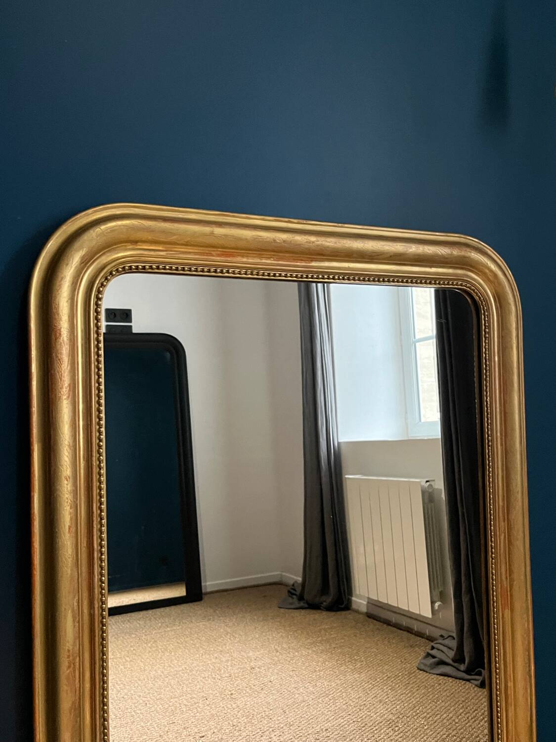 Louis-Philippe beaded mirror 125.5cm/83cm