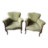 Paire de fauteuils vintage années 60 – esprit scandinave