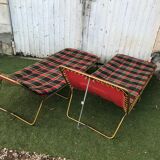 Pair of Lafuma sun beds