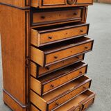Old weekly organizer in elm burl 8 drawers