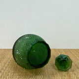 Italian carafe Empoli from the 1960s - Glass with diamond points.