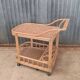 Vintage rattan wicker bar dessert table
