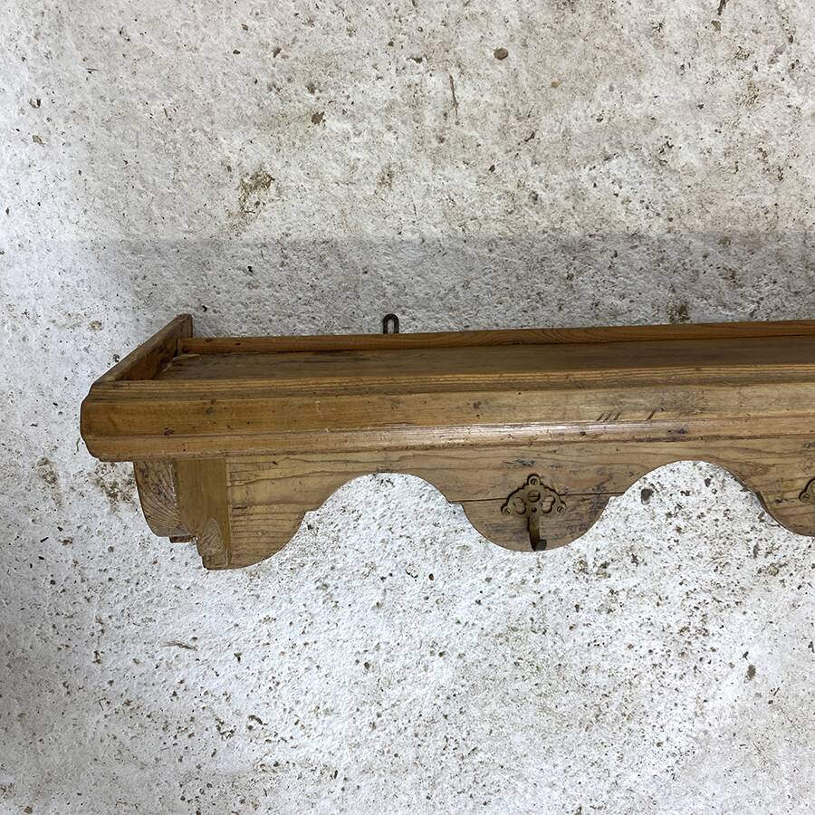 Solid wood kitchen wall shelf