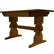 Vintage Pinewood Dining Table Desk with Drawer 60s Design