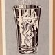 Affiche pop art original vintage réédition de roy lichtenstein "alka seltzer 1966"