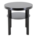 1940s Art Deco Round Coffee Table , Czechoslovakia