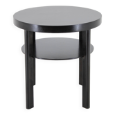 1940s Art Deco Round Coffee Table , Czechoslovakia