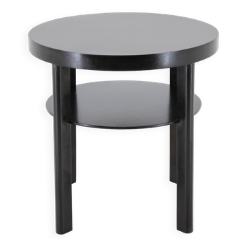 1940s Art Deco Round Coffee Table , Czechoslovakia