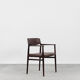 Brown leather executive chair by Arne Vodder, 1960