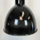 Industrial bauhaus black enamel pendant lamp, 1930s