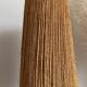 Brutalist style lamp, raw wood and rope