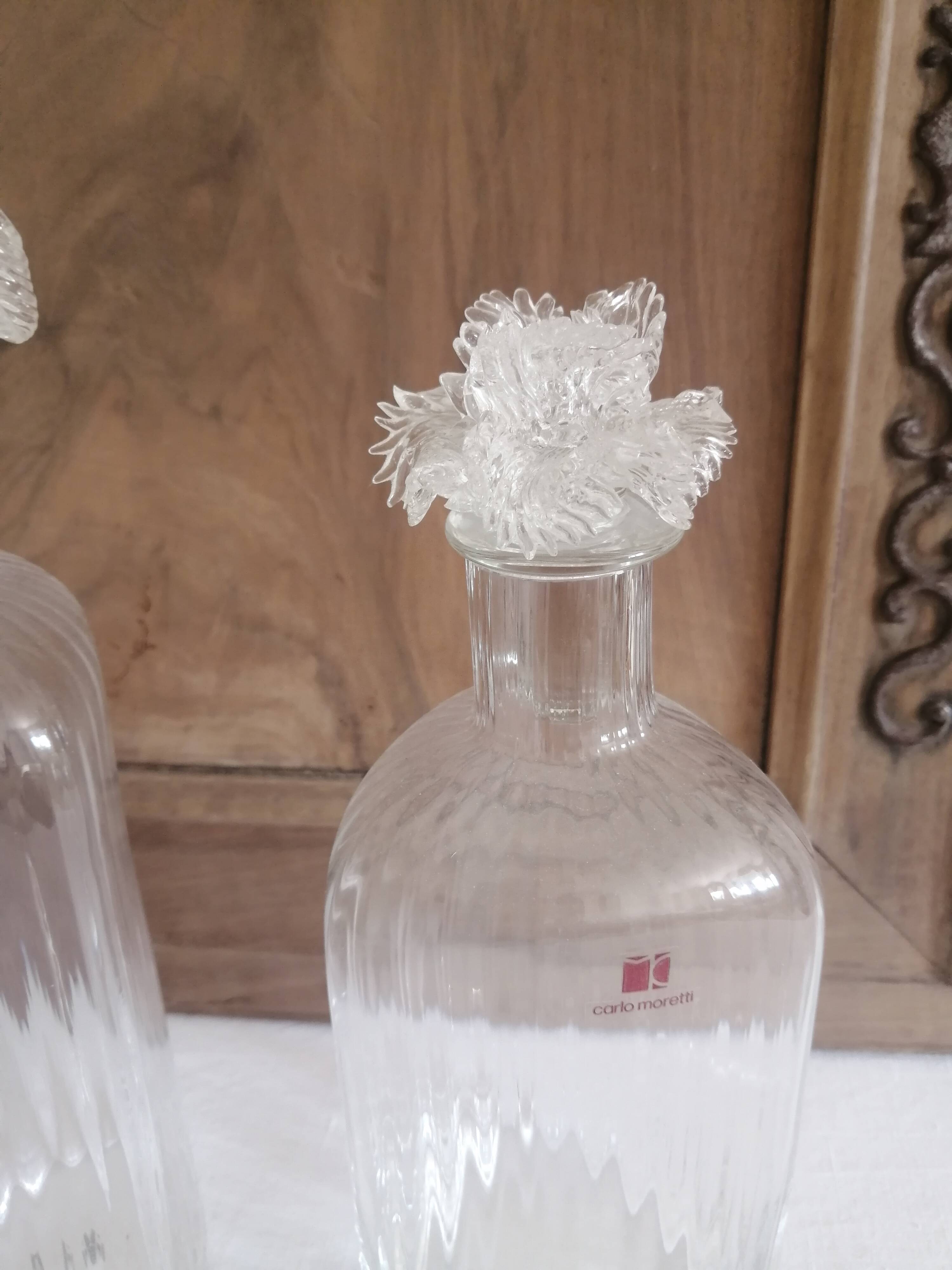 2 carafes Carlo moretti