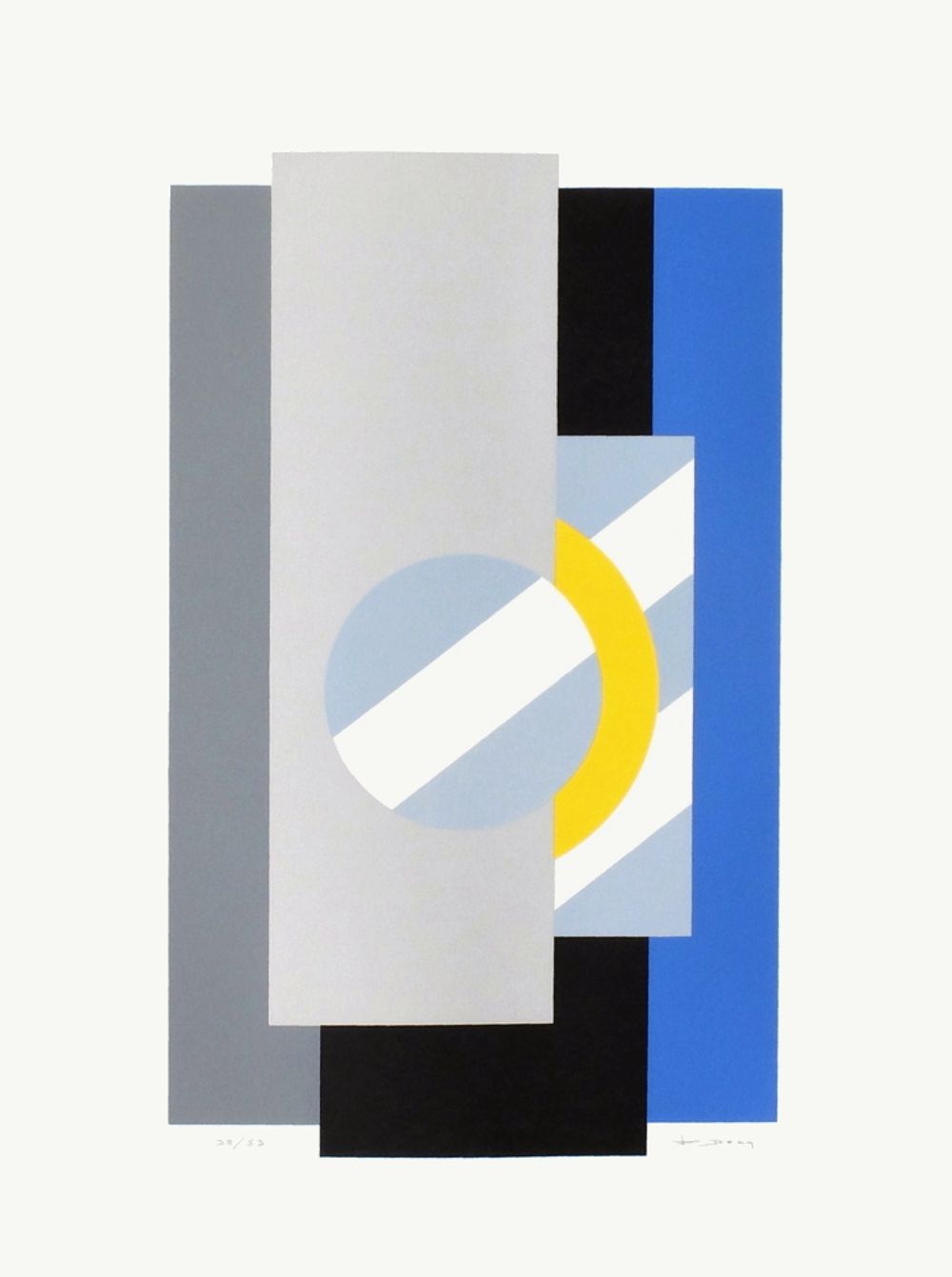 "Composition II" François Decq, 1980