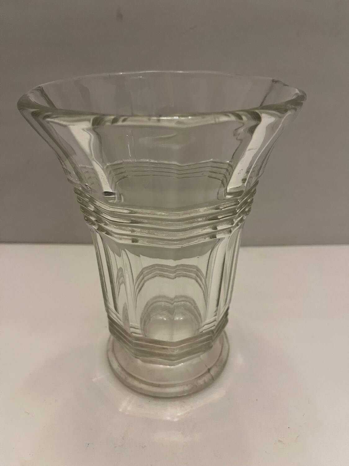 Vintage molded glass vase