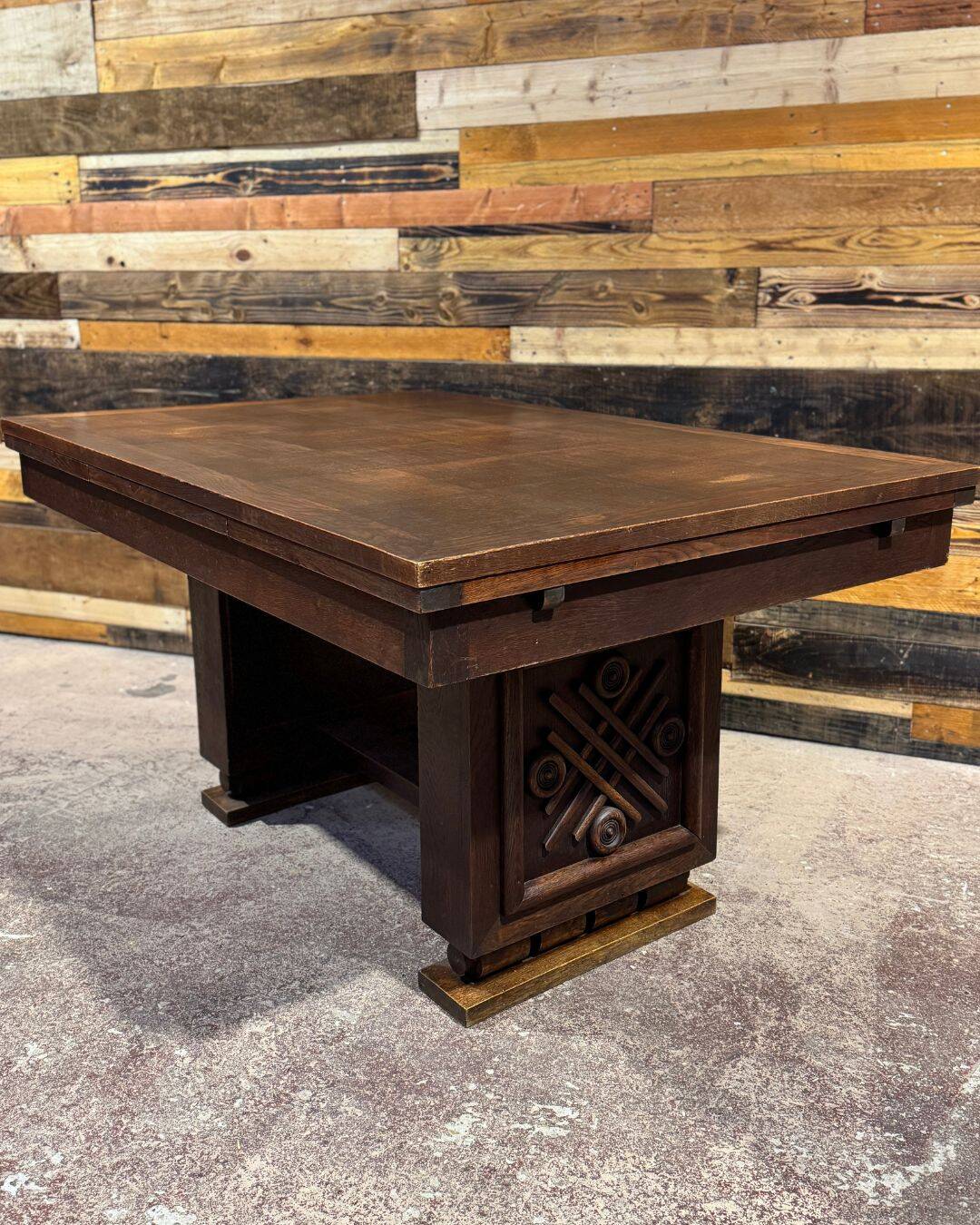 Art Deco oak table - Modernist design 1940