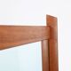 Mid-century teak mirror / Danish modern design / 1960s