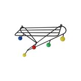 Coat rack design metal colored balls 70cm