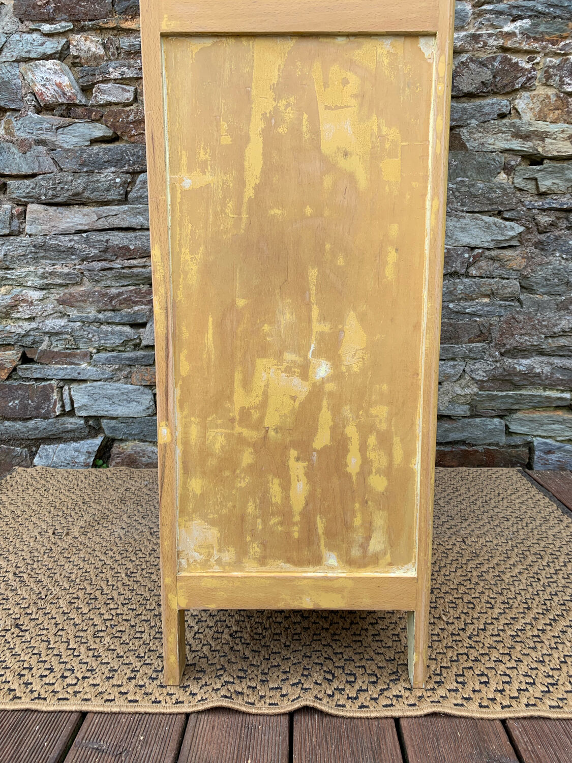 Parisian wardrobe in patinated wood