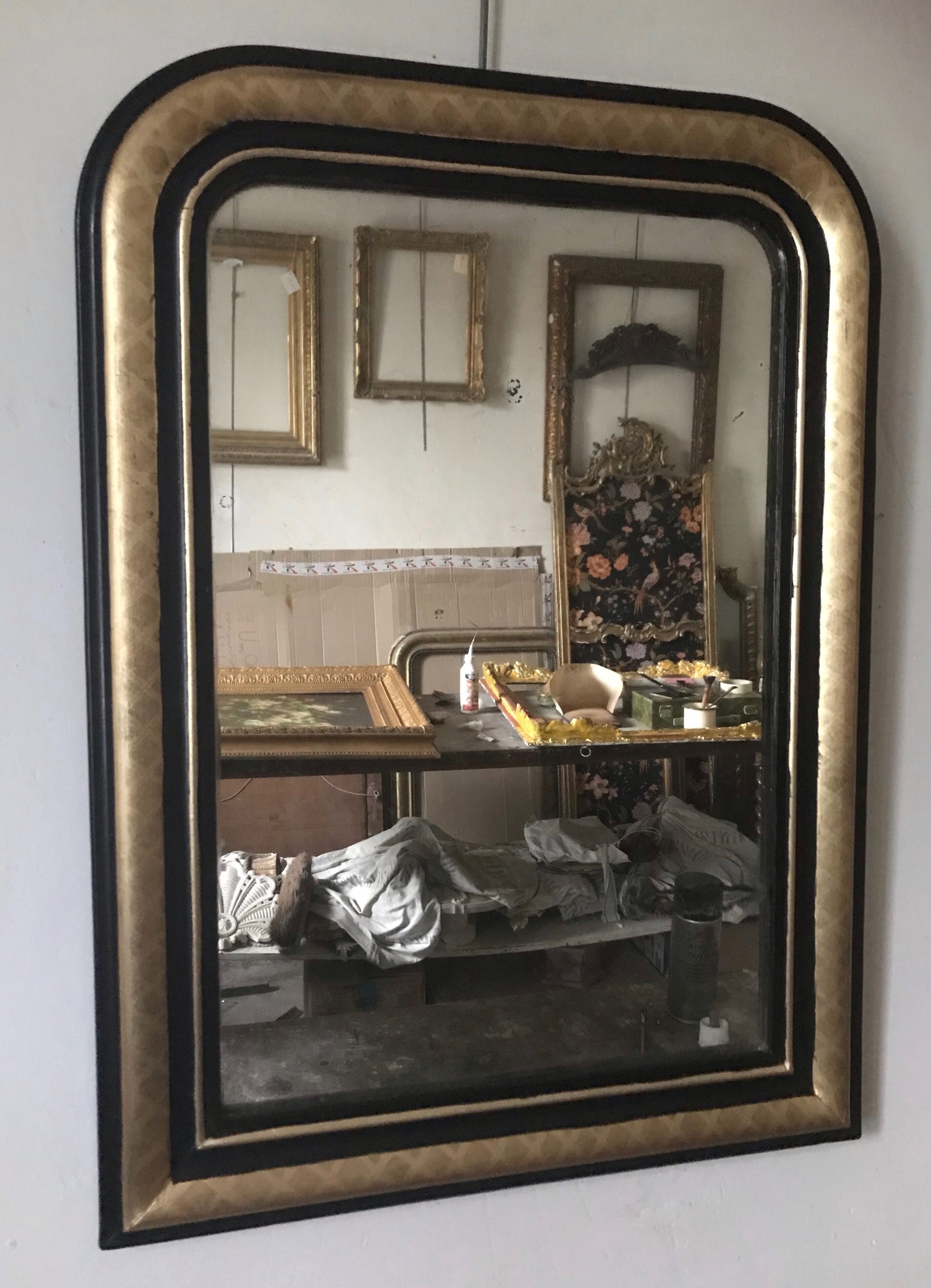 Napoleon III mirror 77 x 57 cm